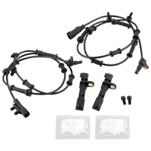BOXI 4pcs Front + Rear Left & Right ABS Wheel Speed Sensor Fit for Jeep Wrangler 2008-2017 3.6L 3.8L