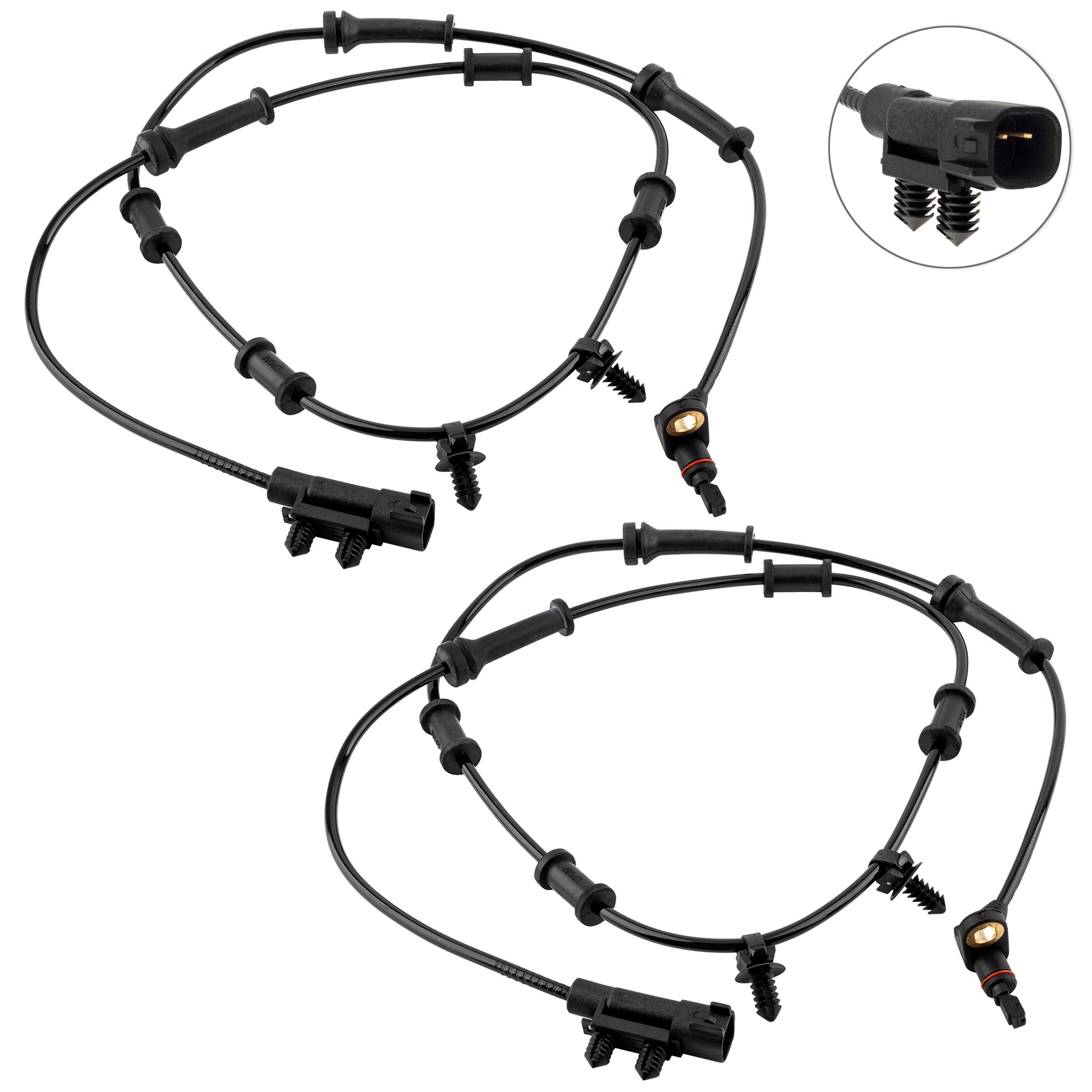 BOXI 4pcs Front + Rear Left & Right ABS Wheel Speed Sensor Fit for Jeep Wrangler 2008-2017 3.6L 3.8L — product photo 2
