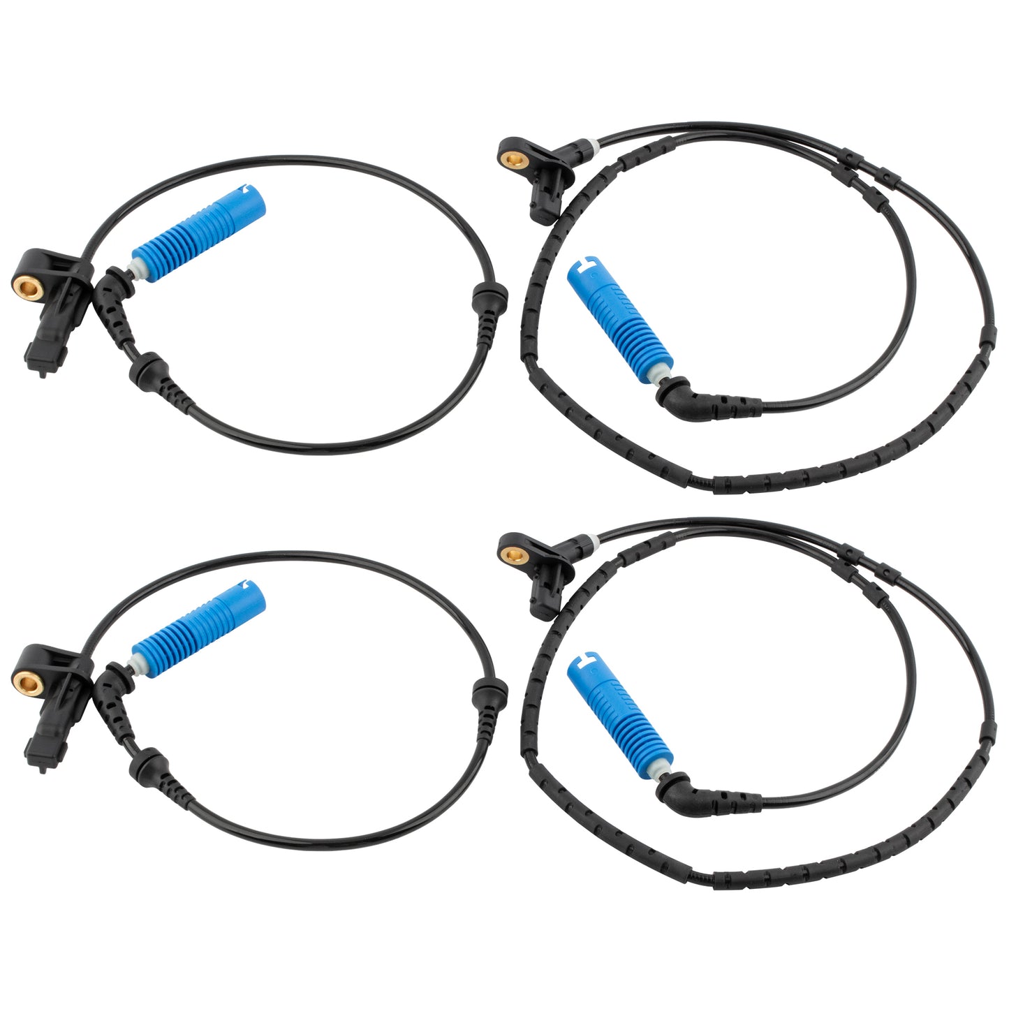 BOXI (Set of 4) Front & Rear Right & Left Side ABS Wheel Speed Sensor Fit for BMW E46 320i 323ci