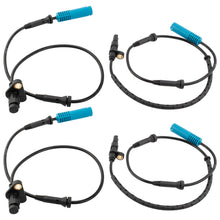 BOXI (Set of 4) Front & Rear Left & Right Side ABS Wheel Speed Sensor Fit for BMW 525i 528i 530i