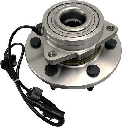 BOXI Front Left or Right Wheel Hub and Bearing Assembly 4x4 6-Lug ABS Fits for Chevrolet Silverado