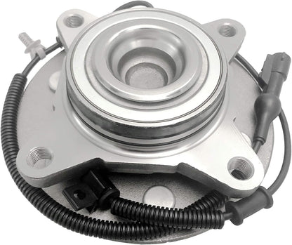 BOXI 515117 Front Driver and Passenger Side Wheel Hub and Bearing Assembly 6 Lugs with ABS Fits