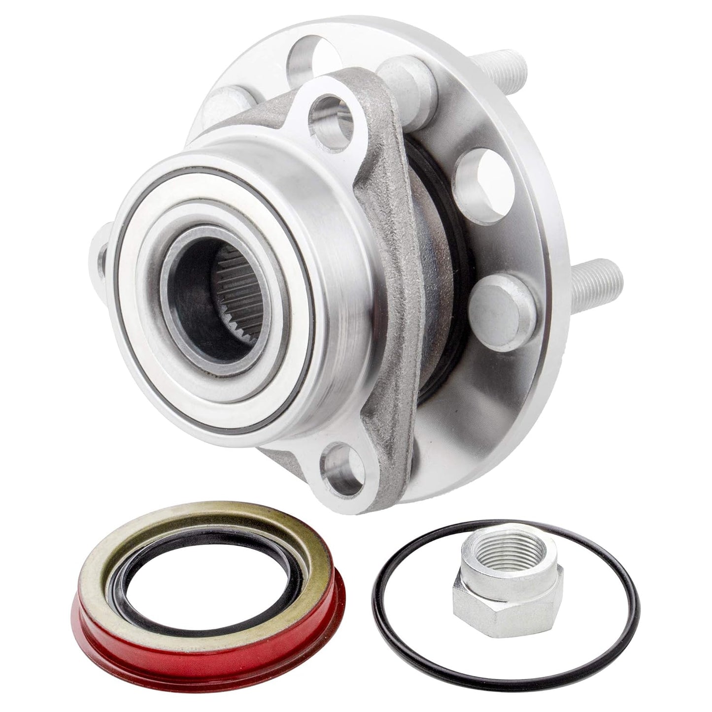 BOXI Front Wheel Hub and Bearing 5 Lugs Without ABS Fits for Buick Skyhawk Skylark