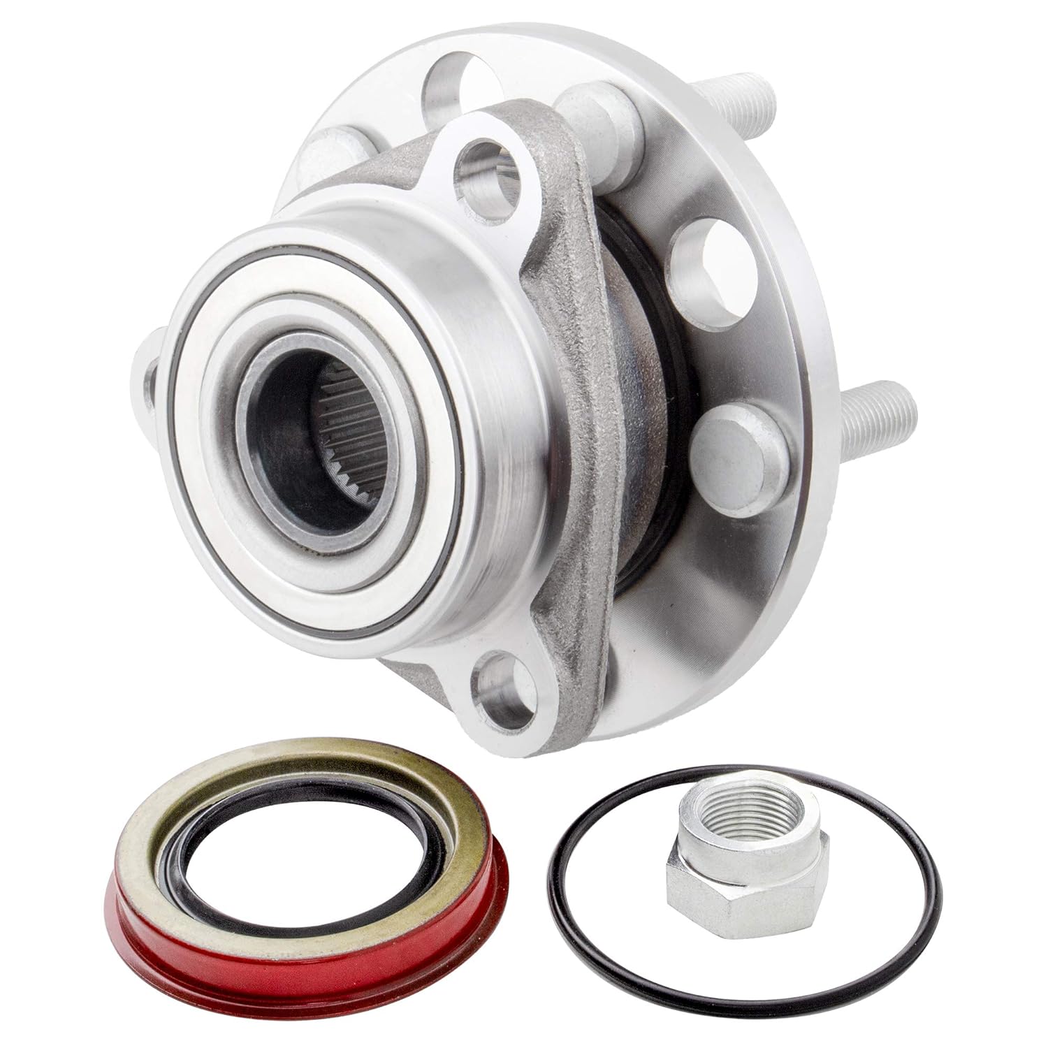 BOXI Front Wheel Hub and Bearing 5 Lugs Without ABS Fits for Buick Skyhawk Skylark