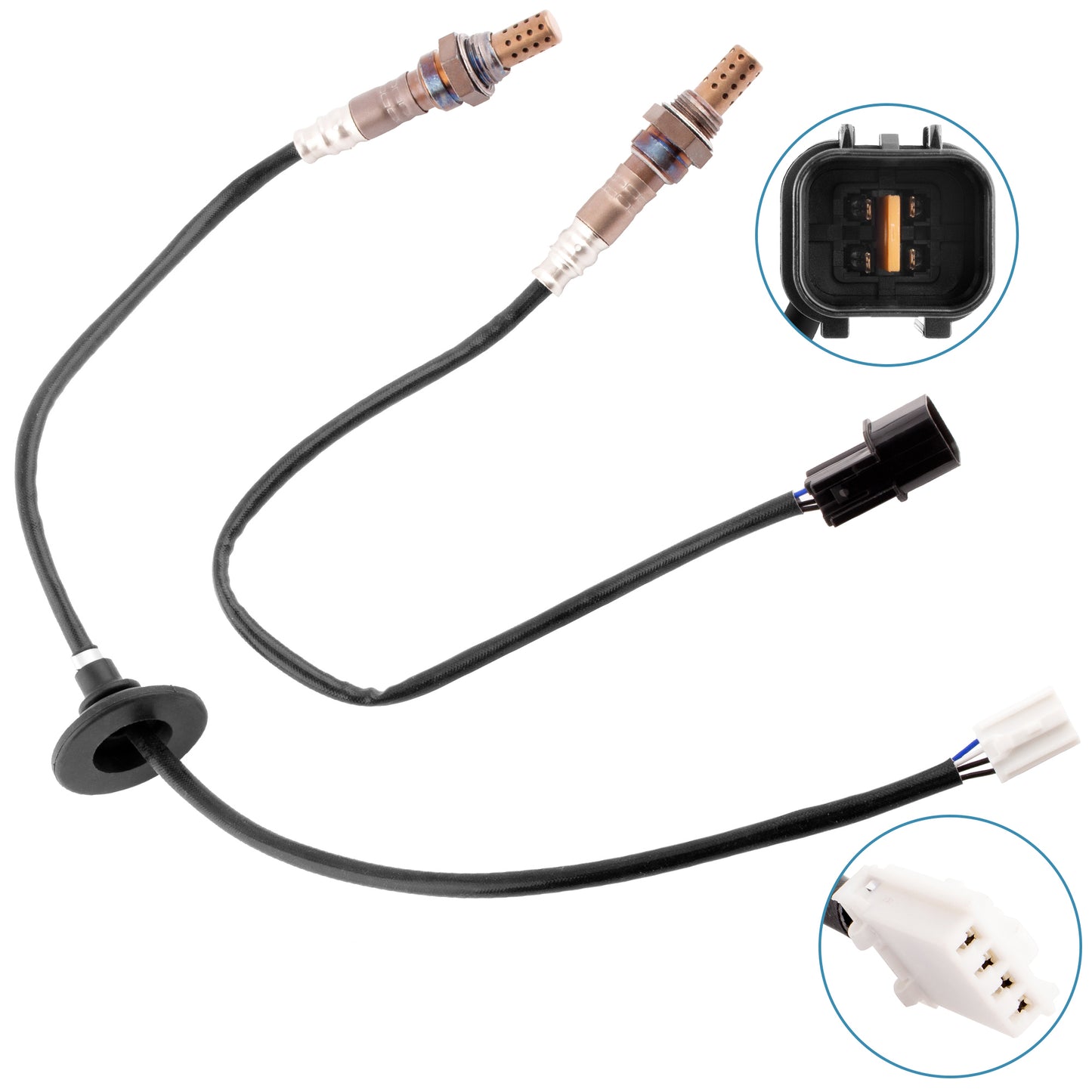 BOXI (Set of 2) Oxygen Sensors 1 Upstream & 1 Downstream O2 Oxygen Sensors Fit for Mitsubishi