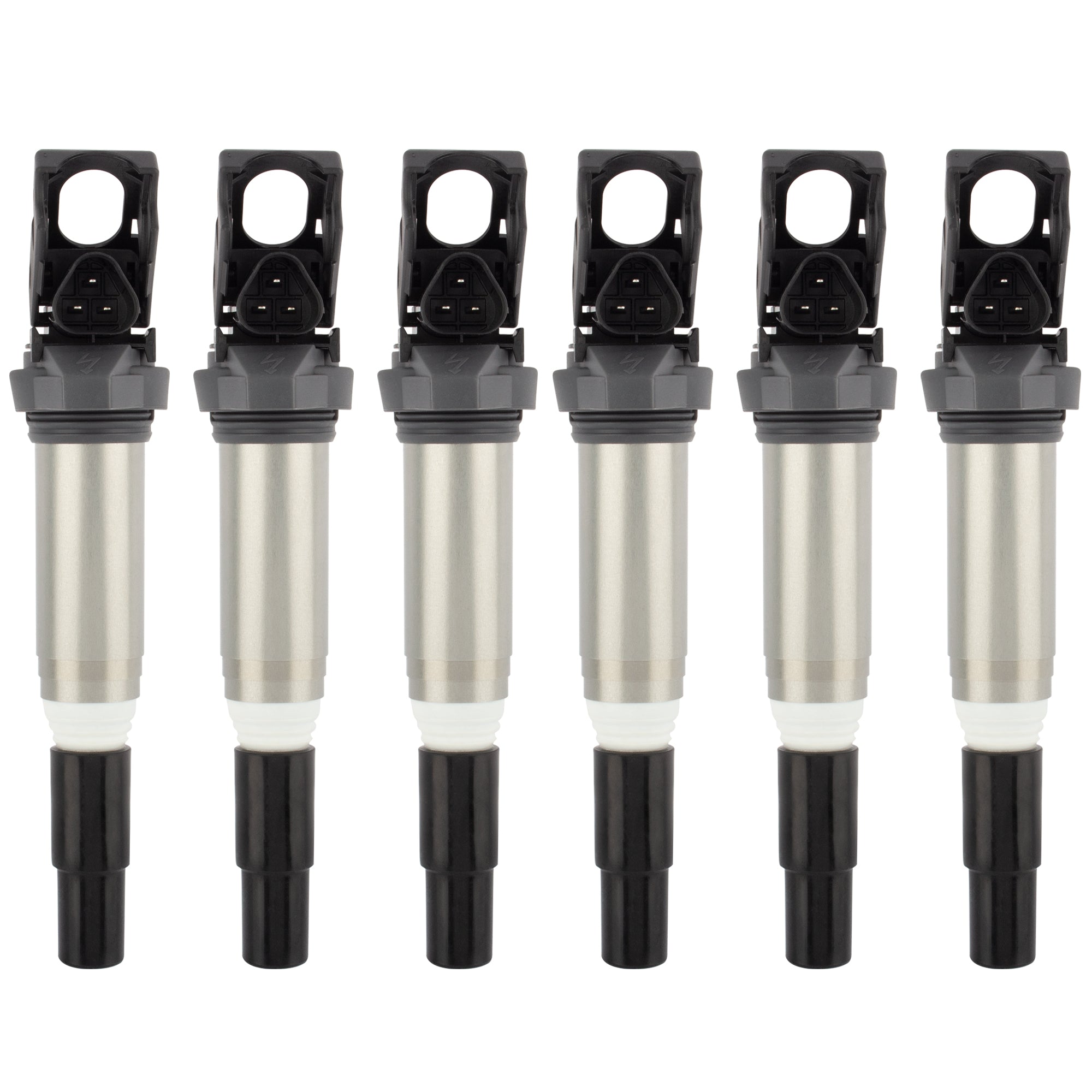 BOXI Ignition Coil Pack Set of 6 Compatible for BMW 325i 335i 525i 550i 650i X3 M5 X5 X6 & More