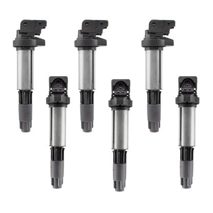 BOXI 6pcs Ignition Coils for BMW 320i 325Ci 325xi 330i 330Ci 330xi 525i 530i 745i 745Li 750i 750Li