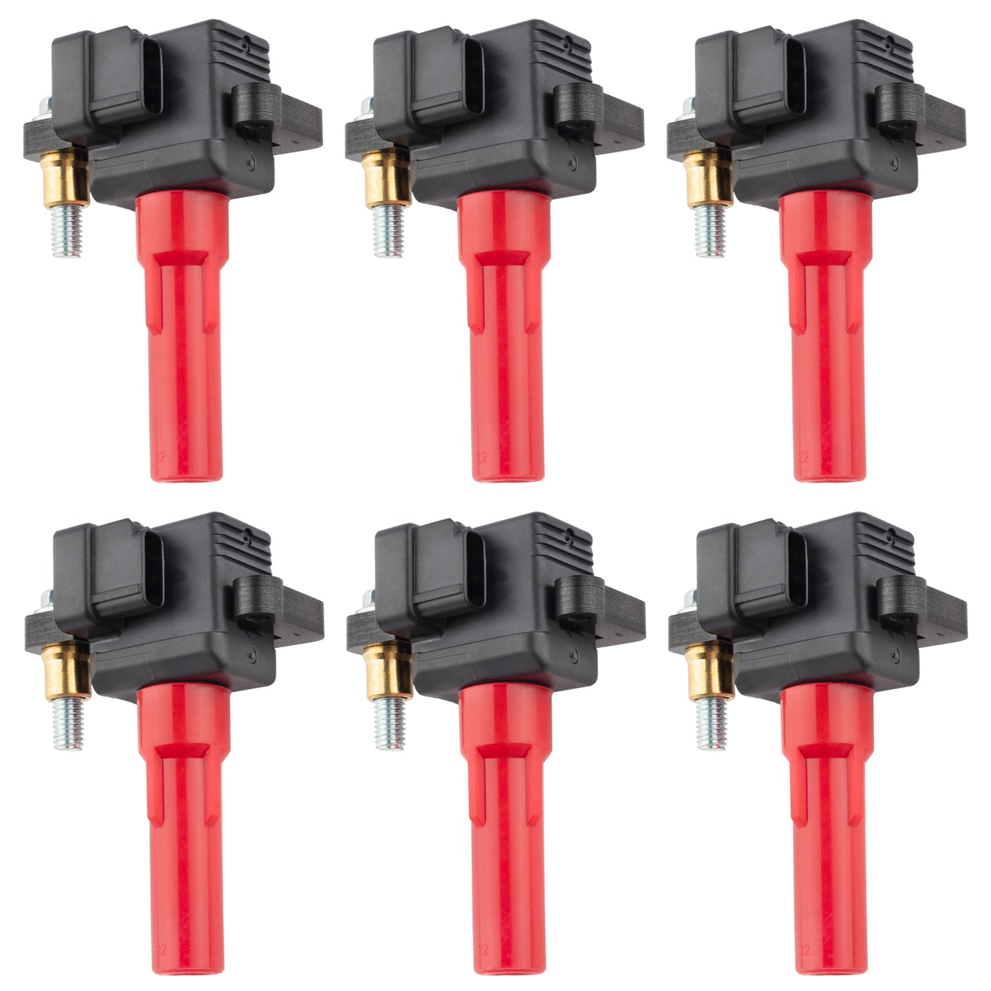 BOXI Engine Ignition Coil Pack Set of 6 Compatible for Subaru Outback 2001-2009 Legacy 2008-2009