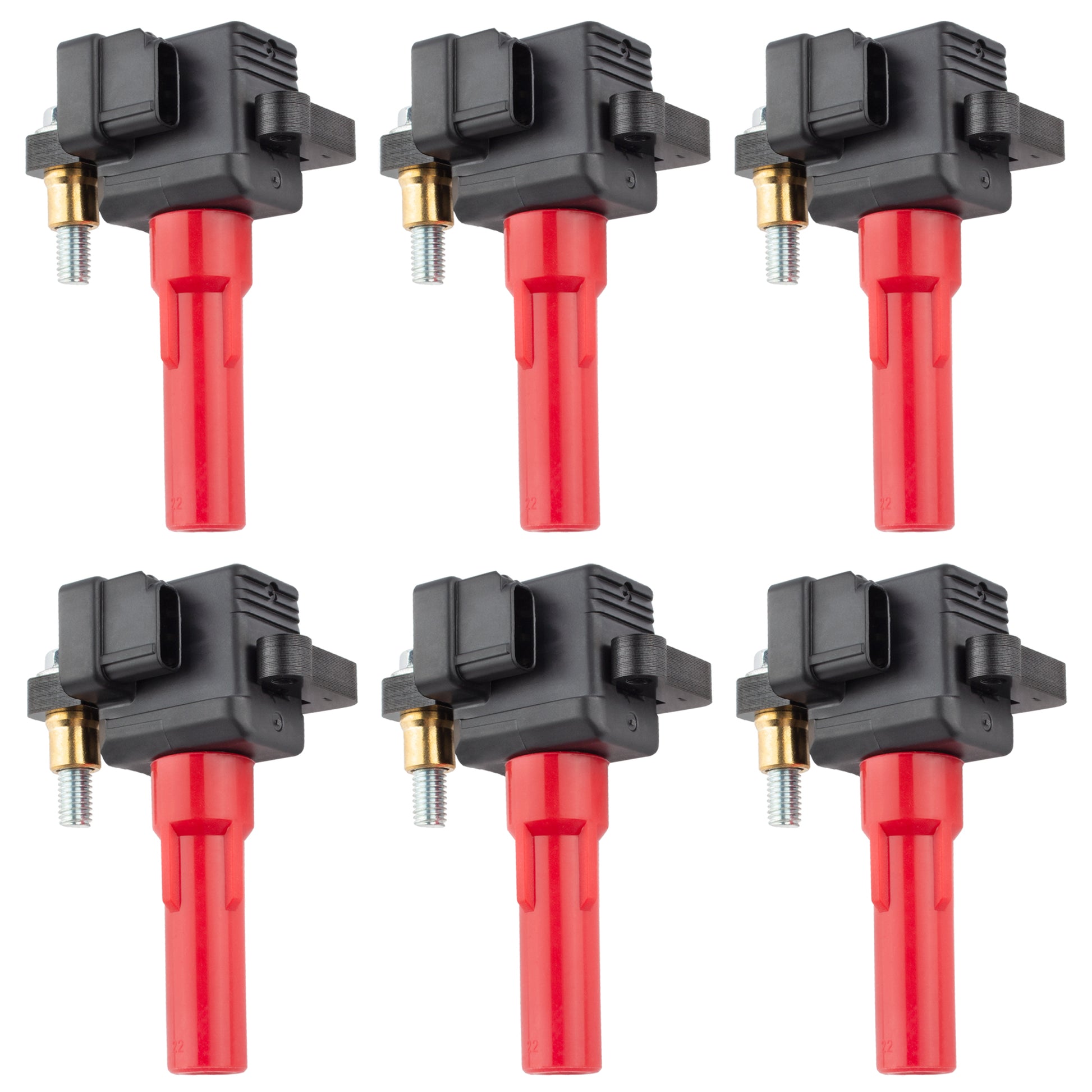 BOXI Engine Ignition Coil Pack Set of 6 Compatible for Subaru Outback 2001-2009 Legacy 2008-2009