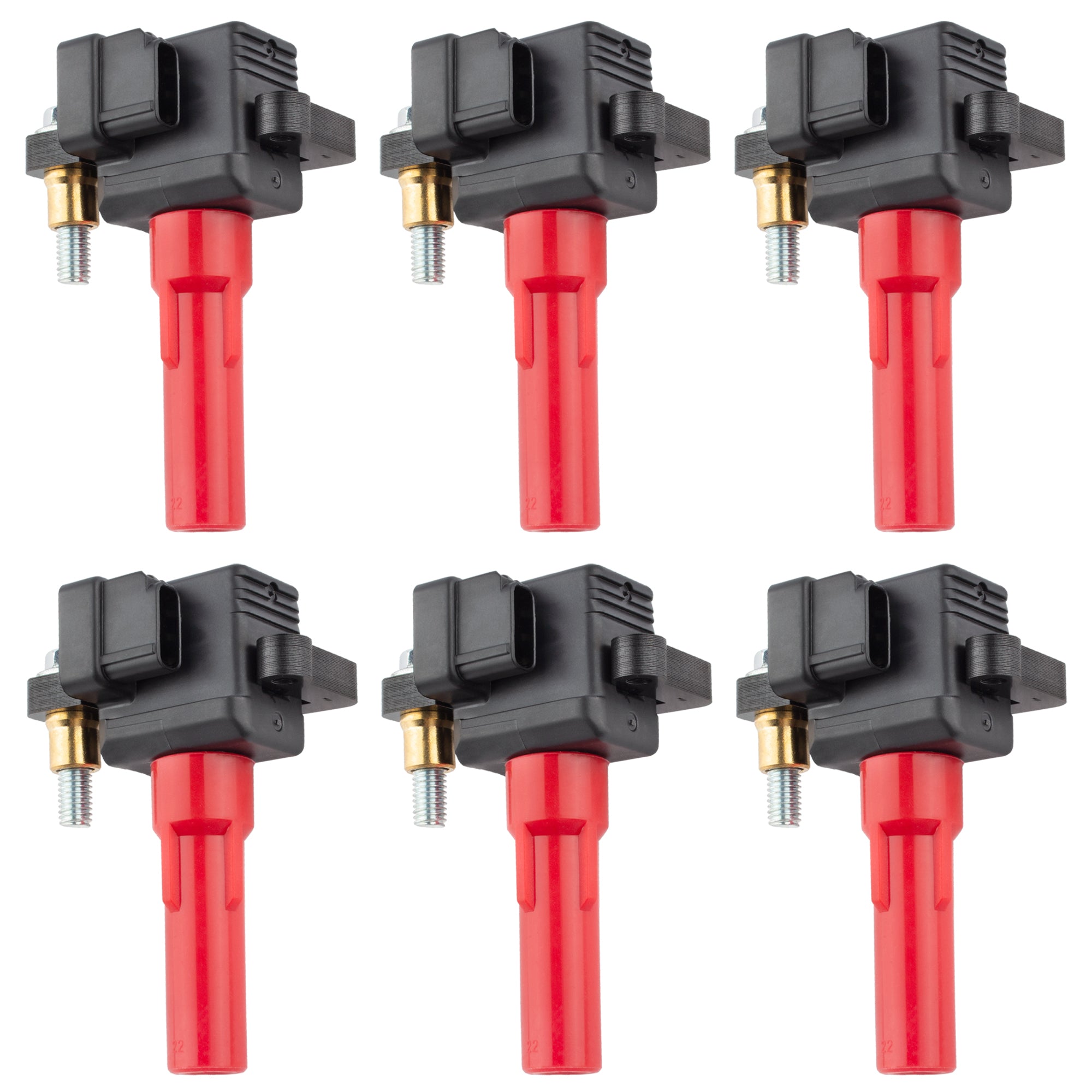 BOXI Engine Ignition Coil Pack Set of 6 Compatible for Subaru Outback 2001-2009 Legacy 2008-2009