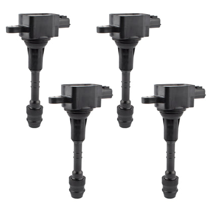 BOXI Ignition Coils Pack Compatible with Nissan Altima Sentra X-trail L4 2.5L 2002-2013, Replaces