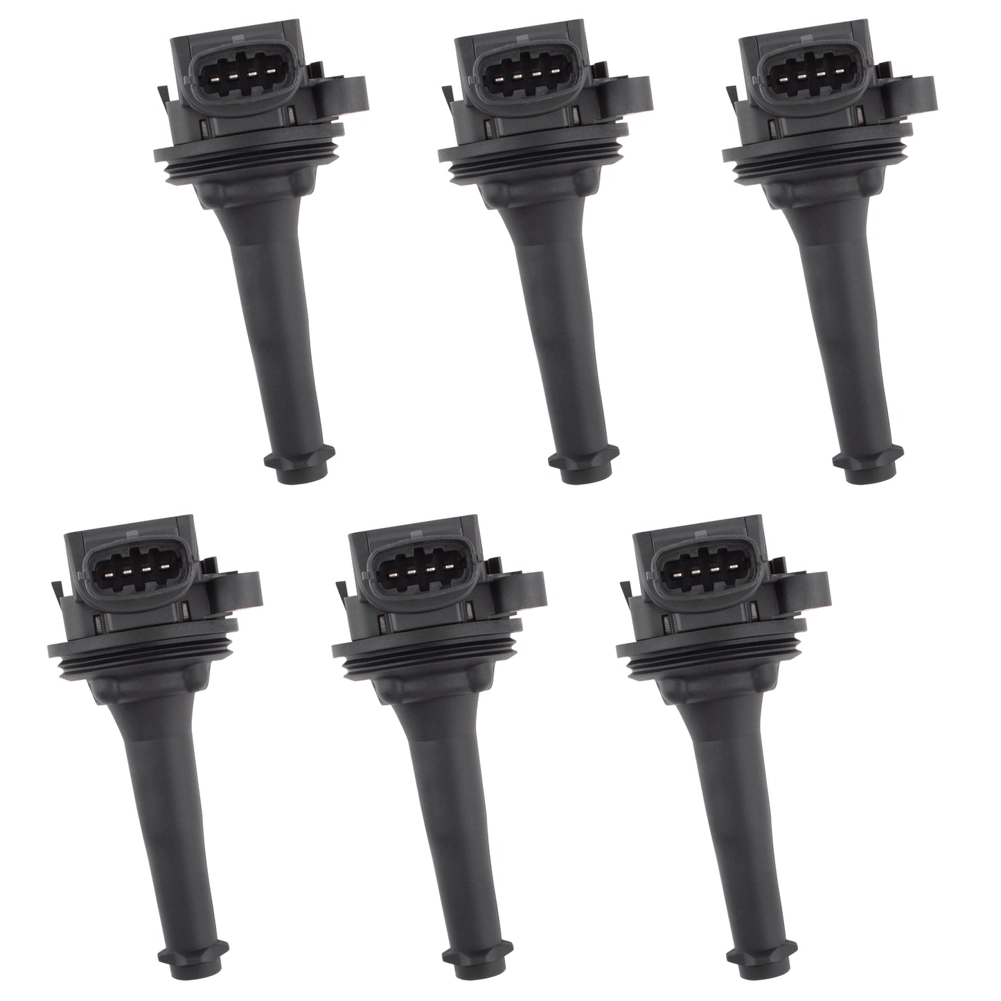 BOXI 6pcs Ignition Coils for Volvo S60 C70 S70 V70 XC70 S80 XC90 2.3L 2.4L 2.5L L5 1999-2007