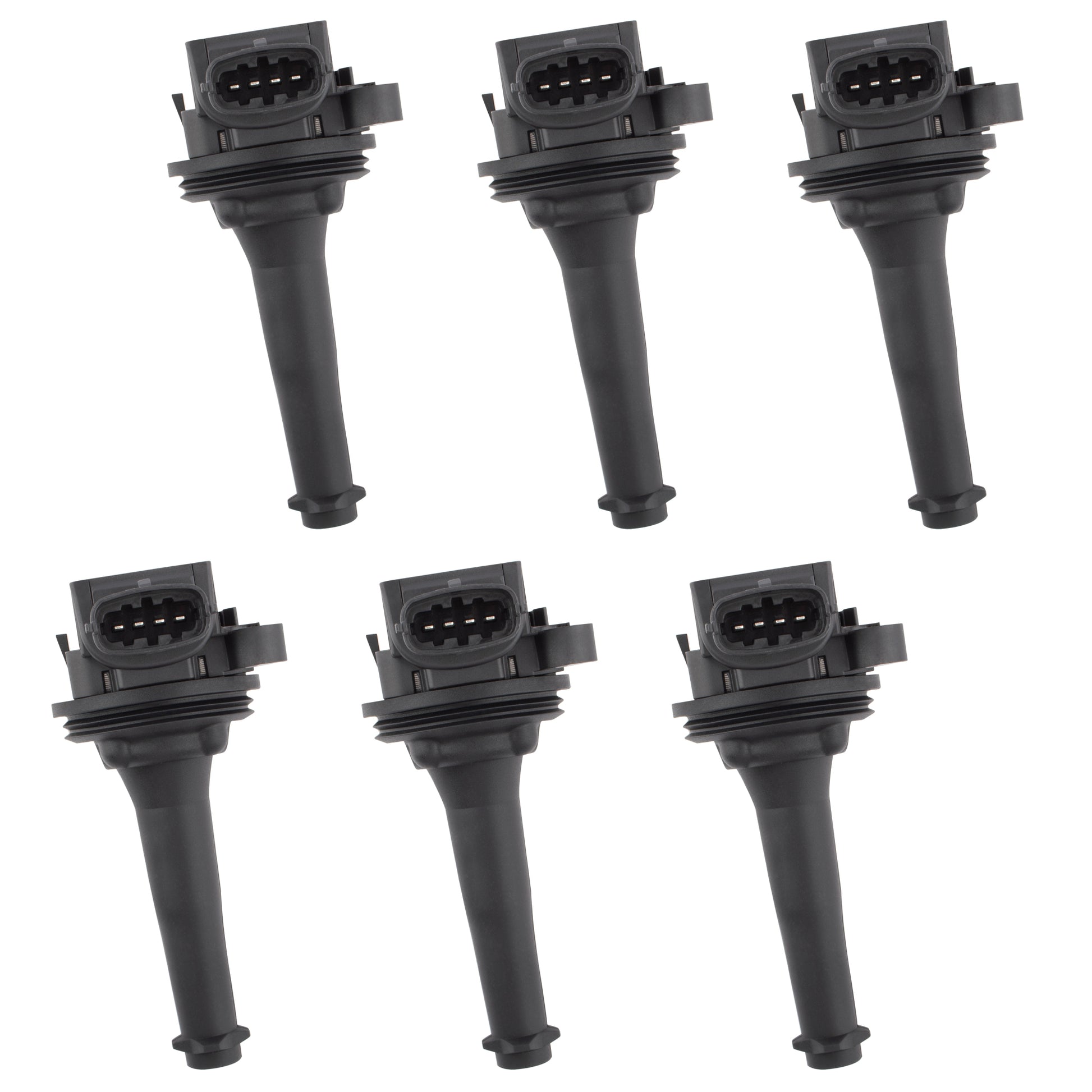 BOXI 6pcs Ignition Coils for Volvo S60 C70 S70 V70 XC70 S80 XC90 2.3L 2.4L 2.5L L5 1999-2007