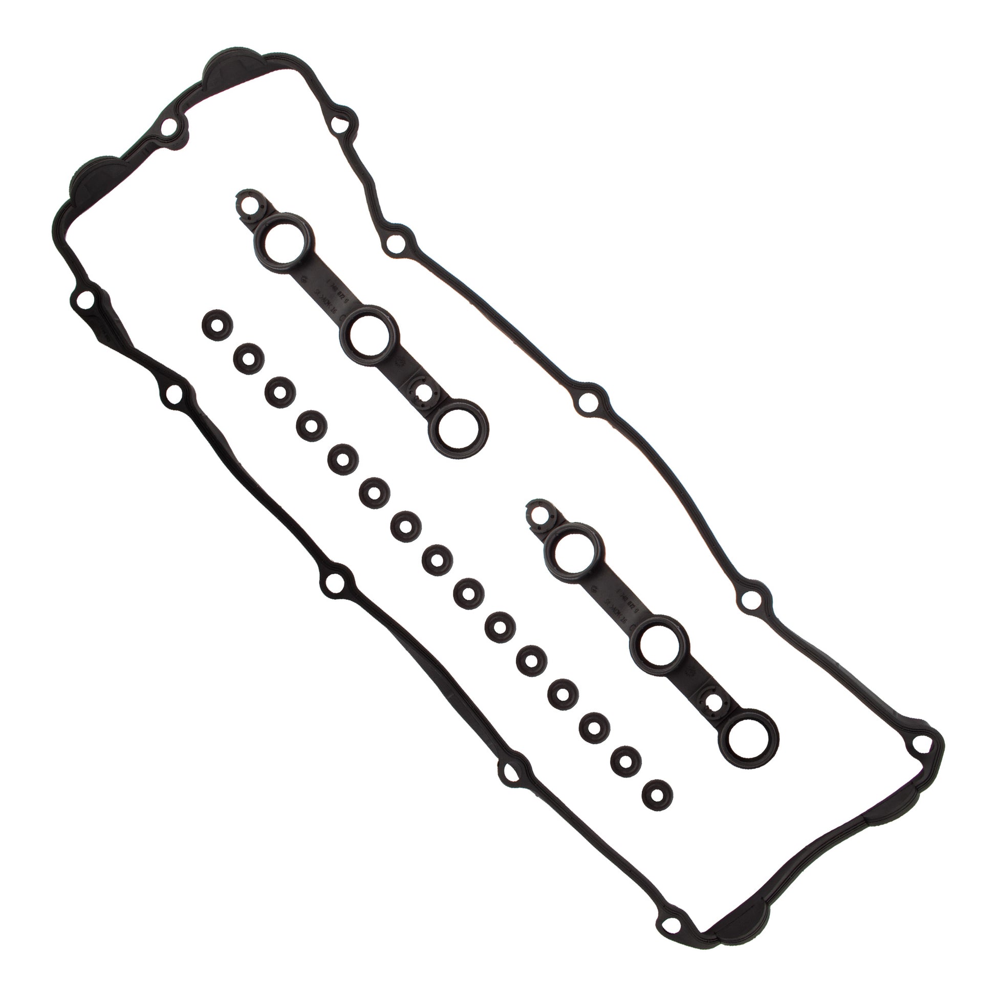 BOXI Valve Cover Gasket Kit with 15 Grommet Seals Replacement for BMW 325Ci 325i 325xi 330Ci 330i