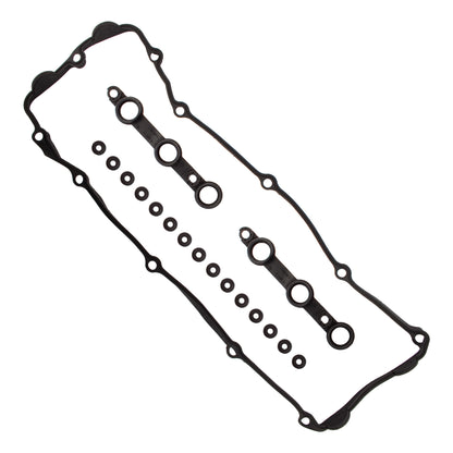 BOXI Valve Cover Gasket Kit with 15 Grommet Seals Replacement for BMW 325Ci 325i 325xi 330Ci 330i