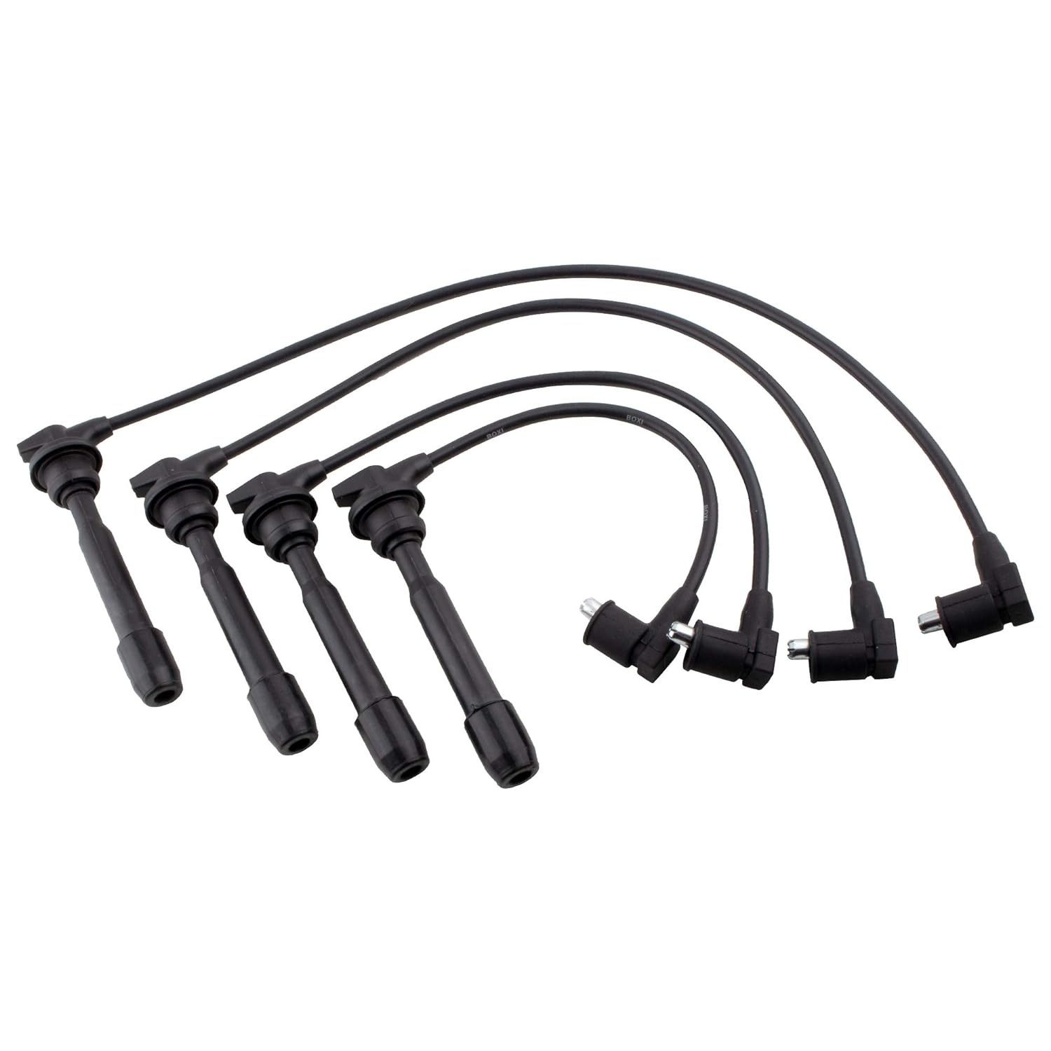 BOXI Set of 4 Ignition Spark Plug Cable Wire Set for Hyundai Elantra 1996-2012