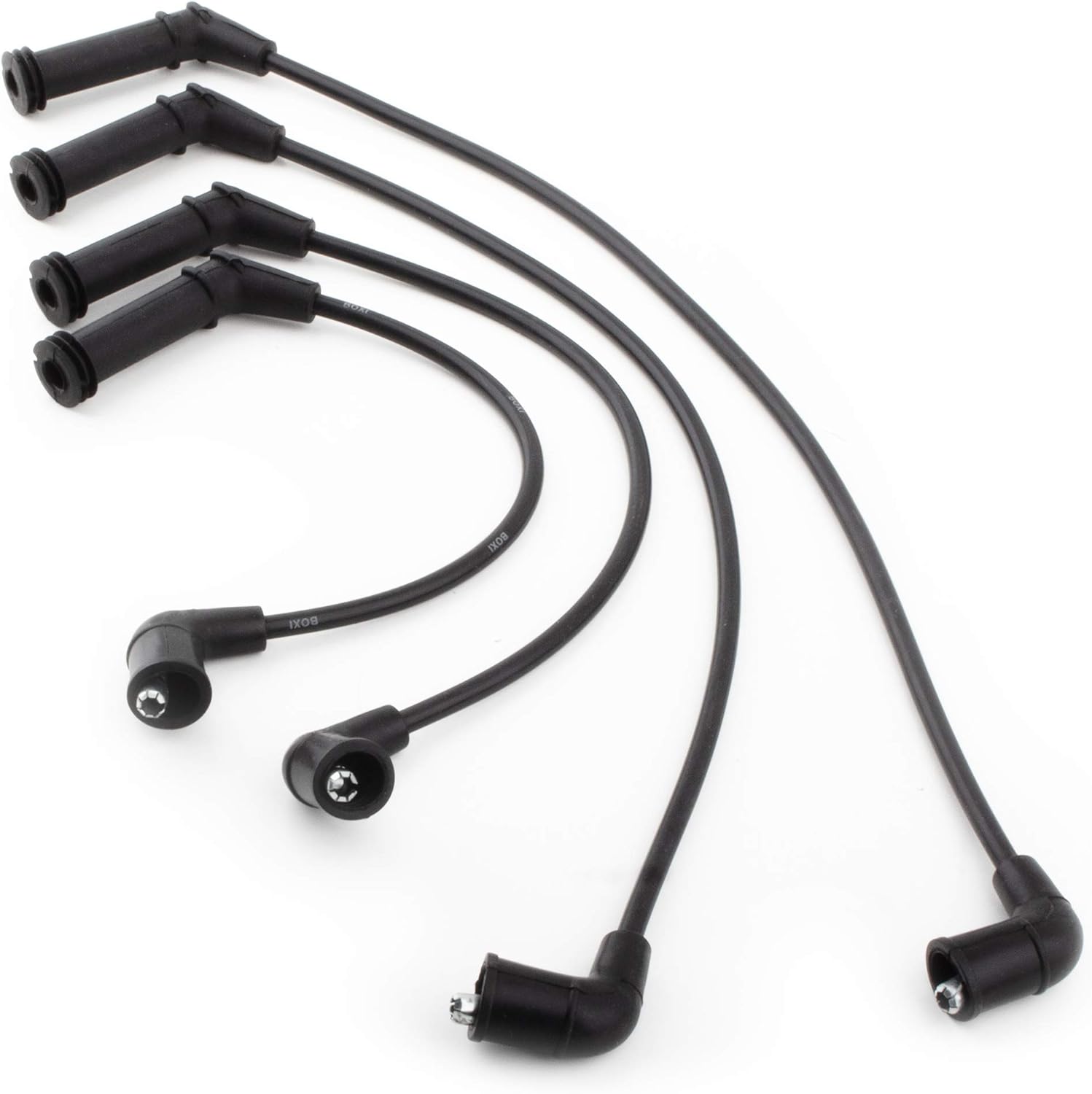 BOXI Set of 4 Ignition Spark Plug Cable Wire Set Fit for Dodge Atos 2001-2009 1.1L L4