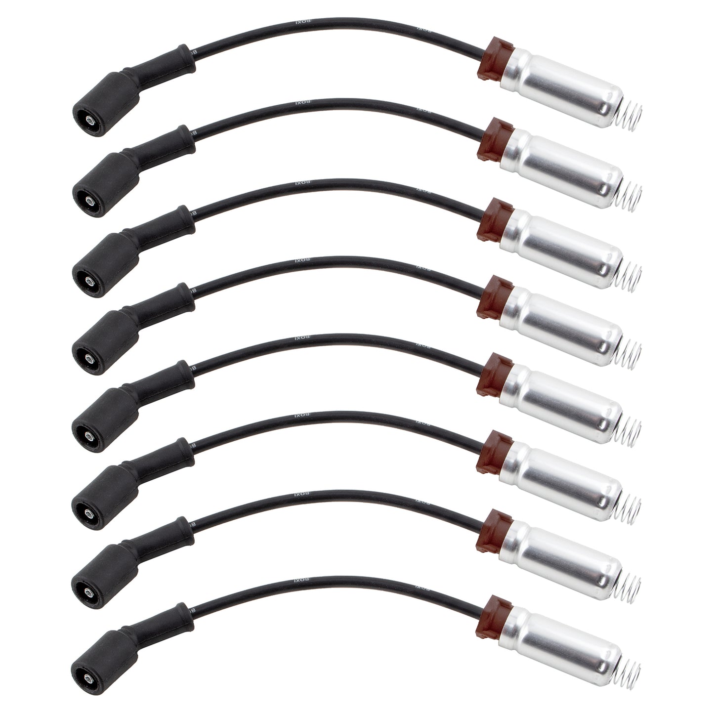 BOXI 8pcs Ignition Spark Plug Cable Wire Set Fit for Cadillac Escalade