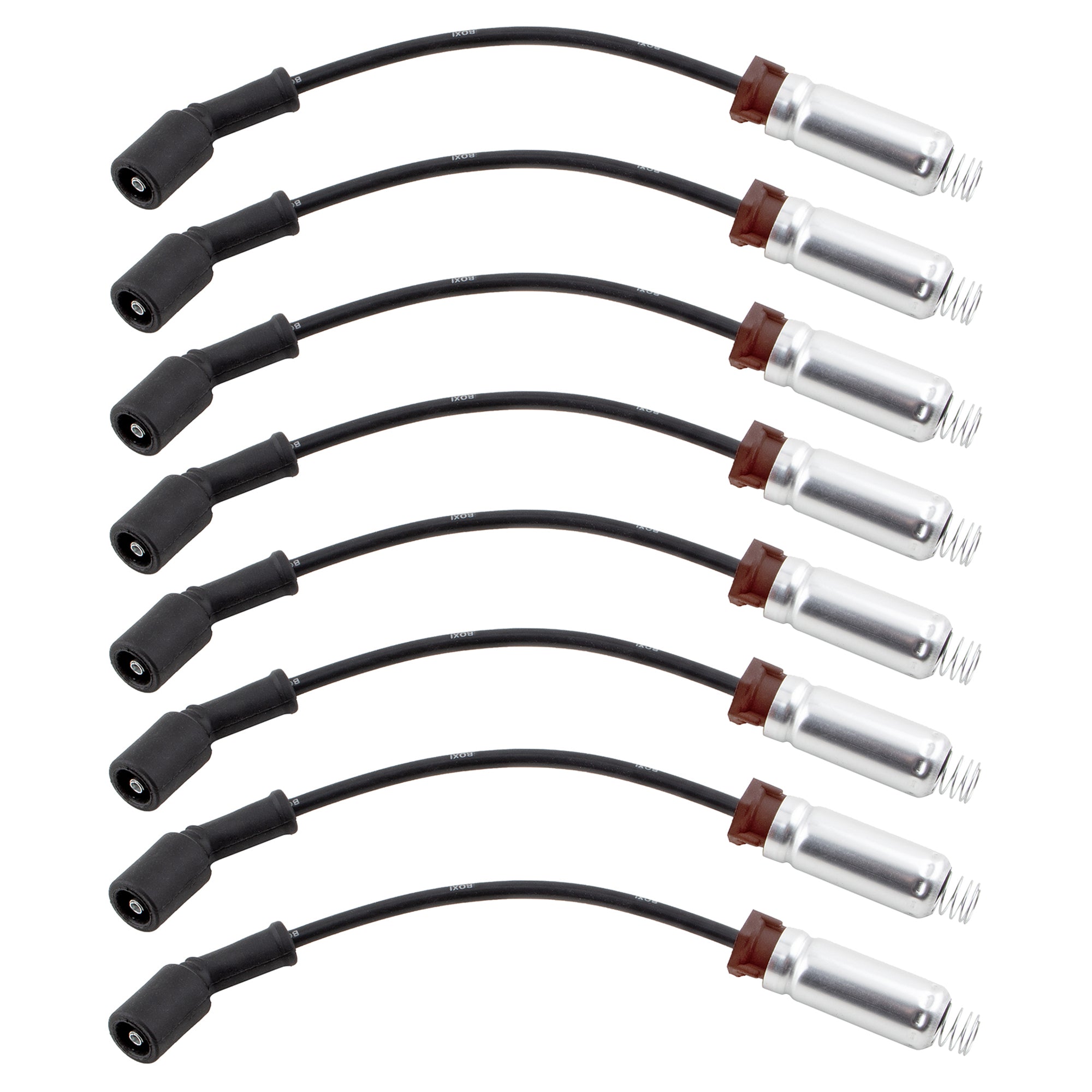 BOXI 8pcs Ignition Spark Plug Cable Wire Set Fit for Cadillac Escalade