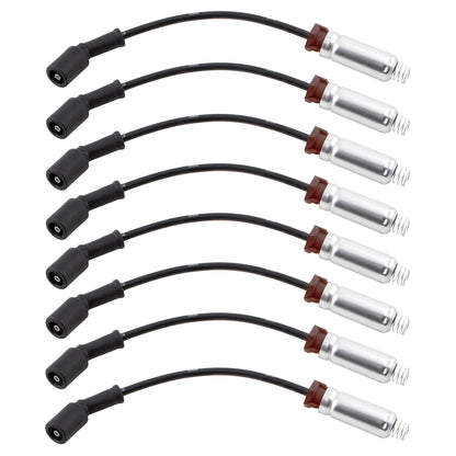 BOXI 8pcs Ignition Spark Plug Cable Wire Set Fit for Cadillac Escalade