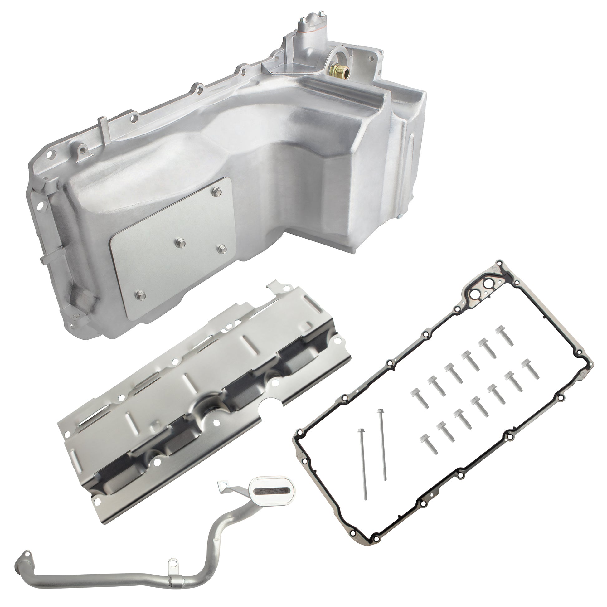 BOXI 264-375 Engine Oil Pan w/Gasket Fits for Cadillac Escalade for Chevrolet Express Silverado