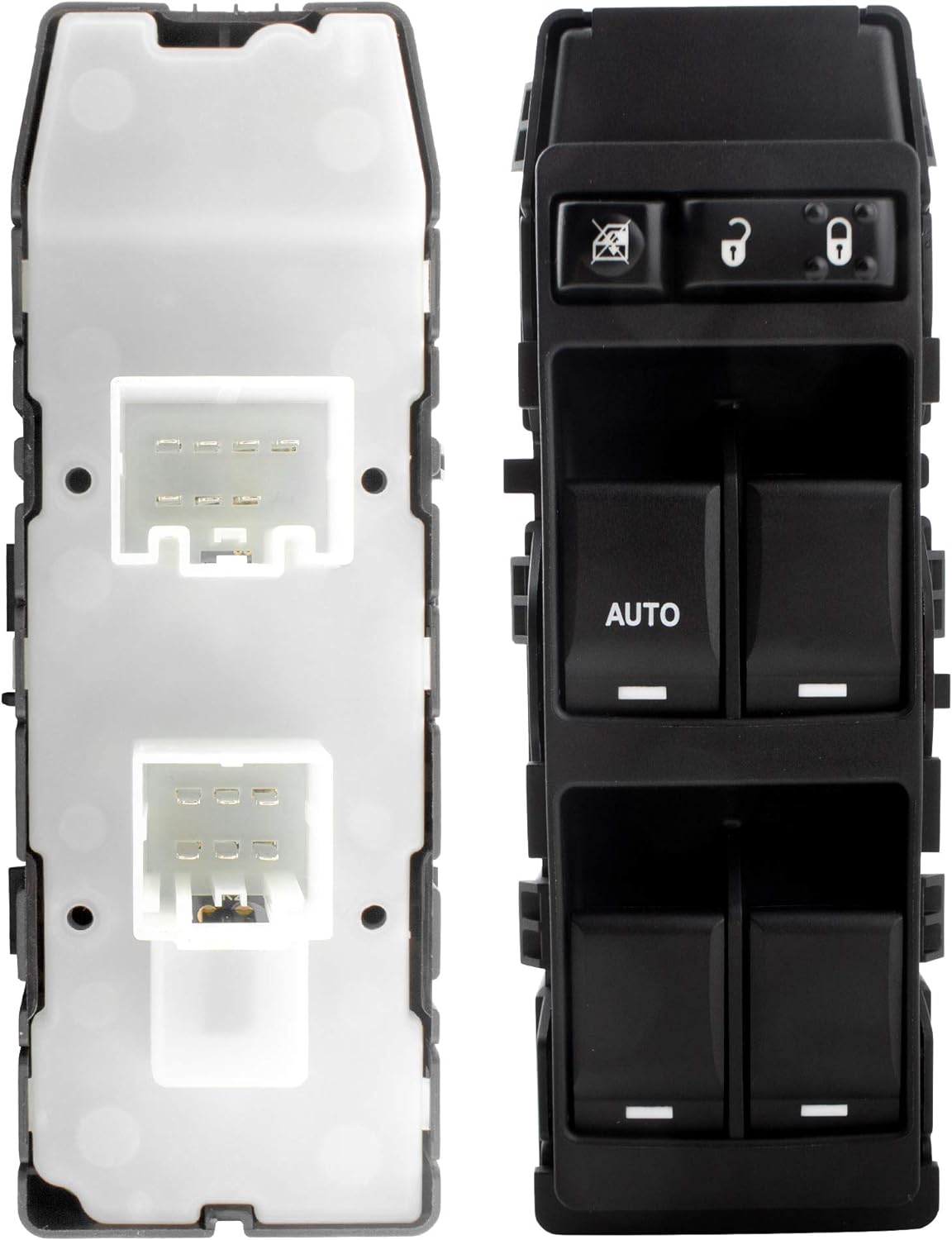 BOXI Front Driver Side Power Window Master Control Switch with 1 Single AUTO Button for Chrysler