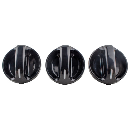 BOXI Qty(3) HVAC Heater AC Climate Control Replacement Temperature Control Knob Fit for Toyota