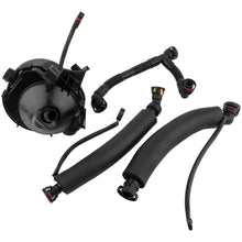 BOXI Crankcase Vent Valve Oil Separator with Breather Hose Kit Set Compatible for BMW N52 1 3 5 6 7