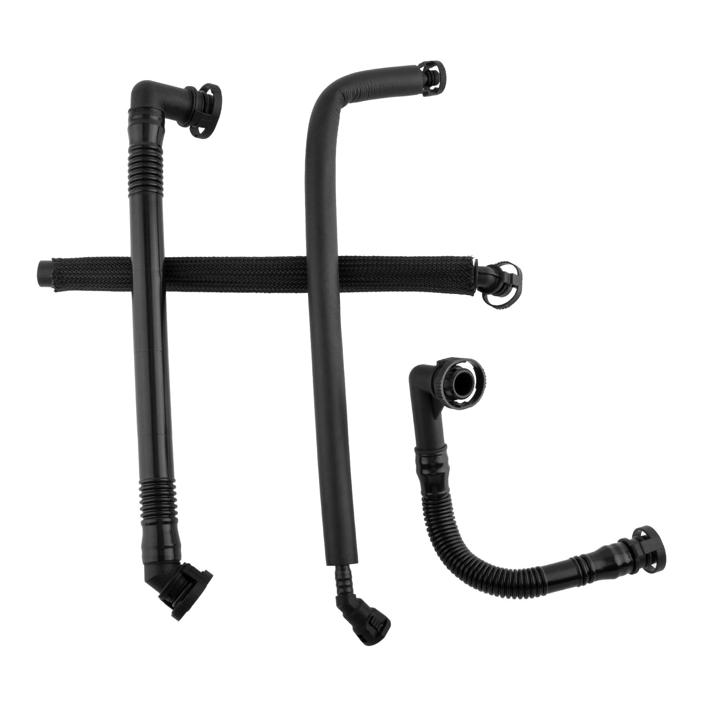 BOXI Set of 5 Crankcase Vent Valve Oil Separator with Breather Hose Kit Fit for BMW E46 E39 E53 — product photo 3