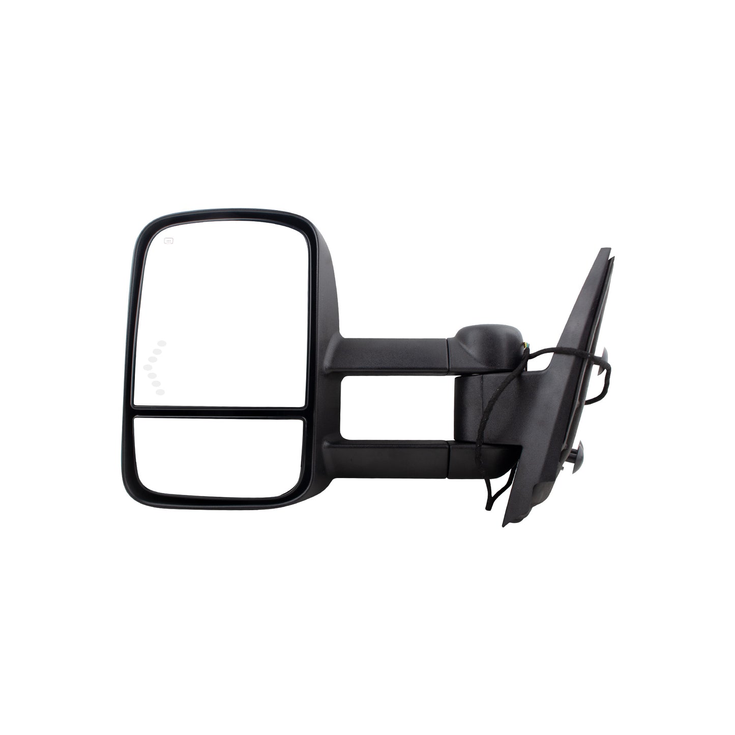 BOXI Left Driver Side Towing Mirror Power Heated Telescoping with LED Arrow Signal Light Compatible