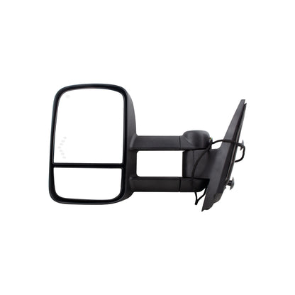 BOXI Left Driver Side Towing Mirror Power Heated Telescoping with LED Arrow Signal Light Compatible