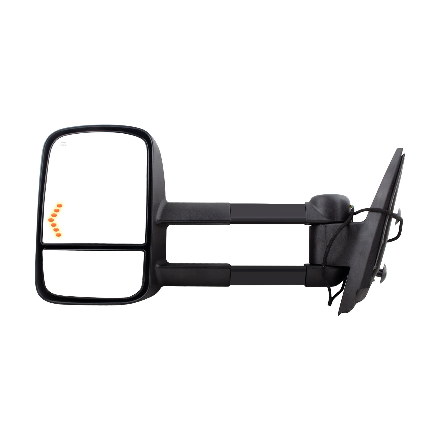 BOXI Left Driver Side Towing Mirror Power Heated Telescoping with LED Arrow Signal Light Compatible — product photo 2