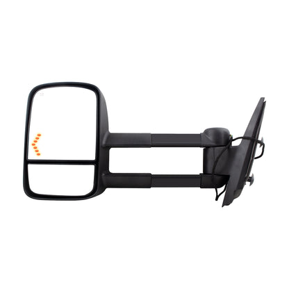BOXI Left Driver Side Towing Mirror Power Heated Telescoping with LED Arrow Signal Light Compatible — product photo 2