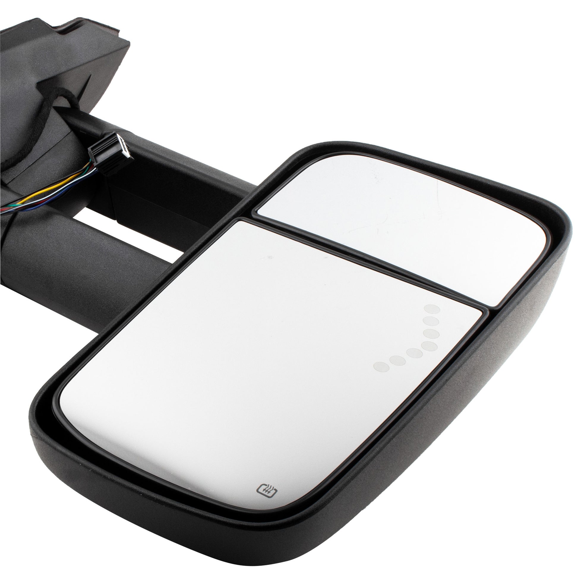 BOXI Left Driver Side Towing Mirror Power Heated Telescoping with LED Arrow Signal Light Compatible — product photo 5
