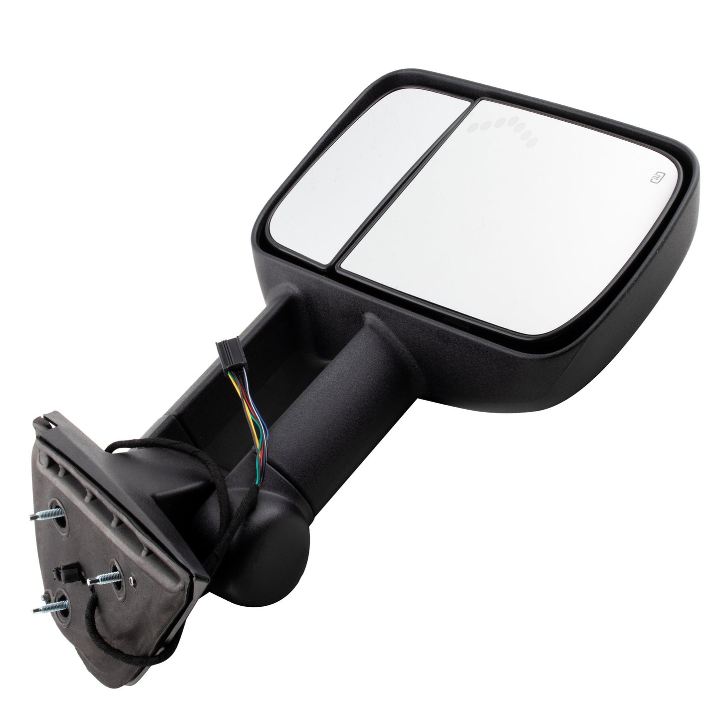 BOXI Left Driver Side Towing Mirror Power Heated Telescoping with LED Arrow Signal Light Compatible — product photo 6