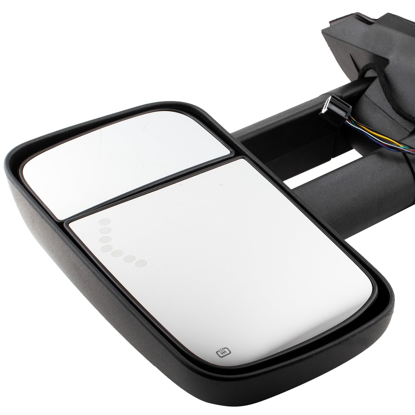 BOXI Right Passenger Side Towing Mirror Power Heated Telescoping with LED Arrow Signal Light — product photo 5