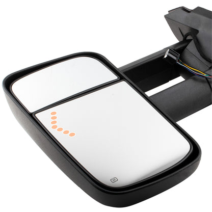 BOXI Right Passenger Side Towing Mirror Power Heated Telescoping with LED Arrow Signal Light — product photo 6