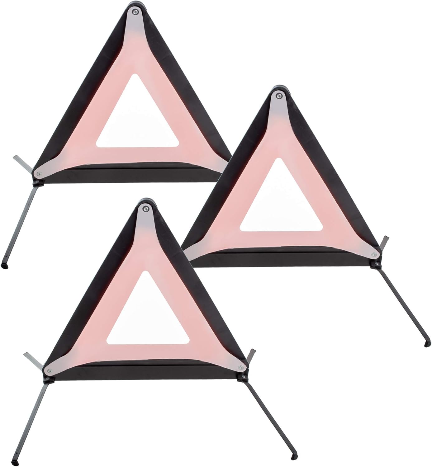 BOXI (Pack of 3 Triangle Warning Frame Triangle Reflector Safety Triangle Kit Triangle Emergency — product photo 2