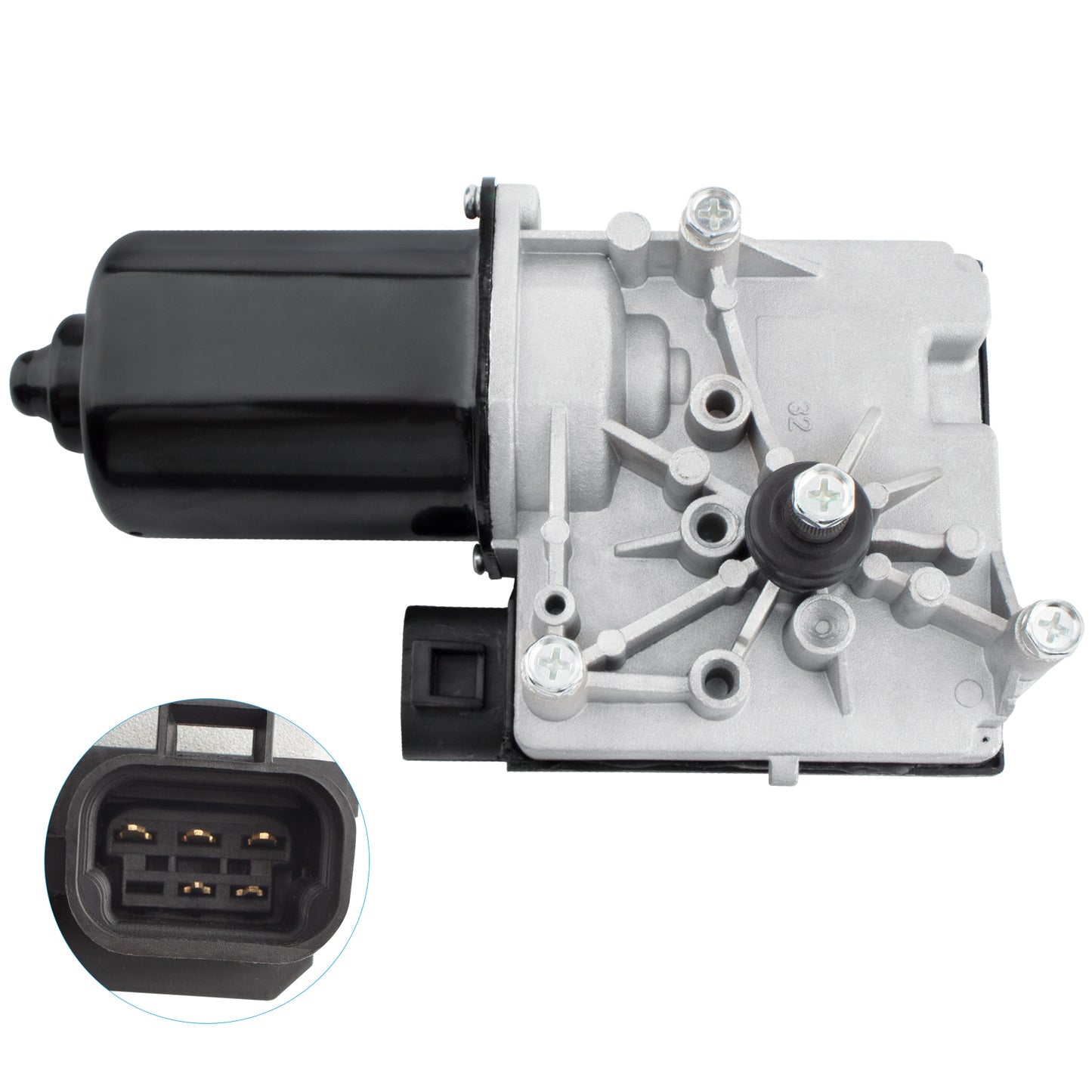 BOXI Front Wiper Motor w/Pulseboard Module Compatible for Buick Century 1997-2005 / Chevy Impala