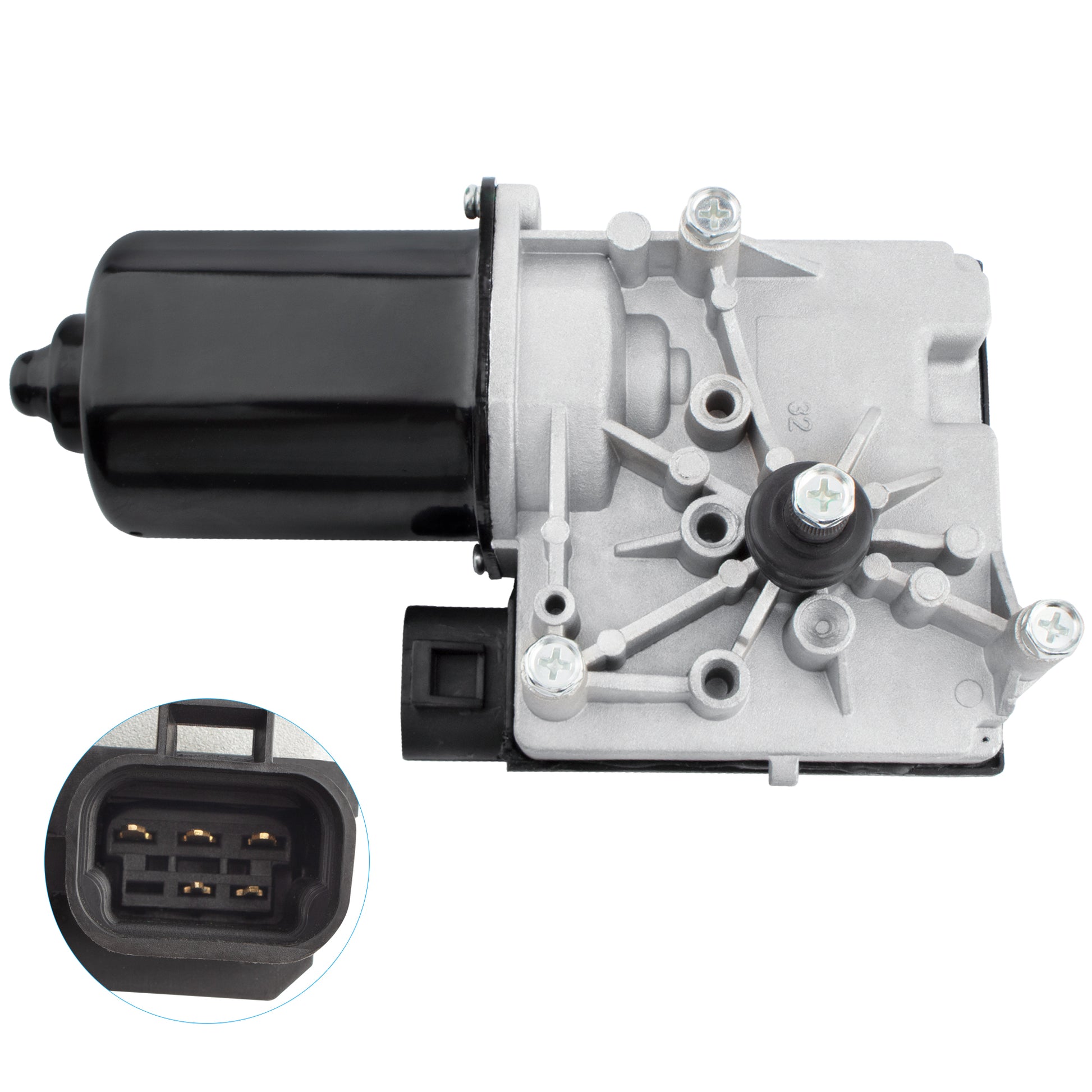 BOXI Front Wiper Motor w/Pulseboard Module Compatible for Buick Century 1997-2005 / Chevy Impala