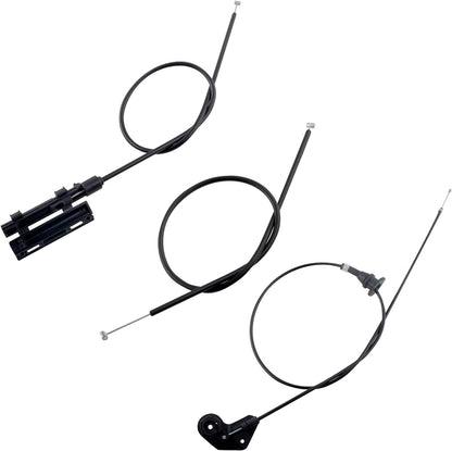BOXI 3pcs Engine Hood Release Cable Kit Compatible for BMW E39 525i 530i 2001 2002 2003 — product photo 2