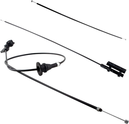 BOXI 3pcs Engine Hood Release Cable Kit Compatible for BMW E39 525i 530i 2001 2002 2003 — product photo 3
