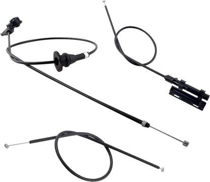 BOXI 3pcs Engine Hood Release Cable Kit Compatible for BMW E39 525i 530i 2001 2002 2003 — product photo 4