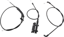 BOXI Front + Center + Rear 3pcs Hood Release Cable Kit Compatible for BMW 740i 2001