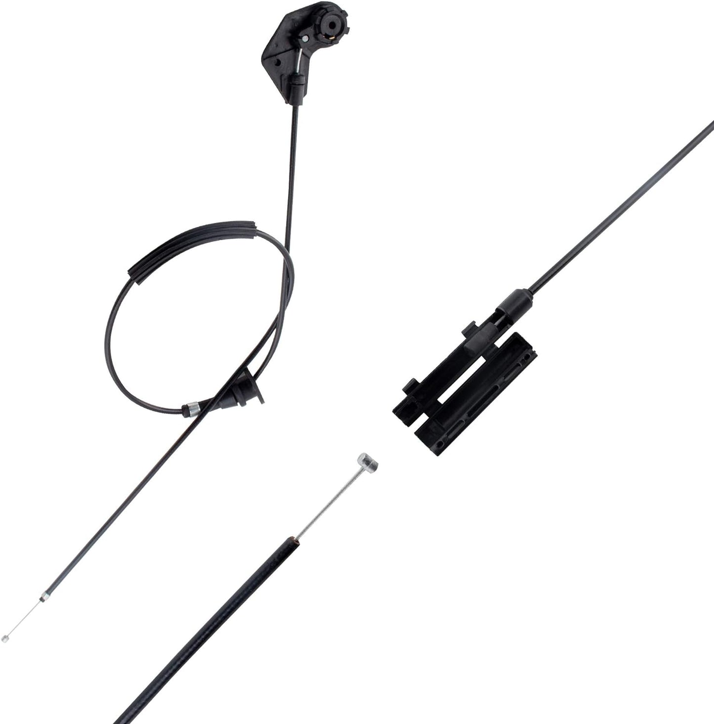 BOXI 2pcs Engine Hood Release Cable Kit Compatible for BMW X5 E53 2000 2001 2002 2003 2004 2005 — product photo 4