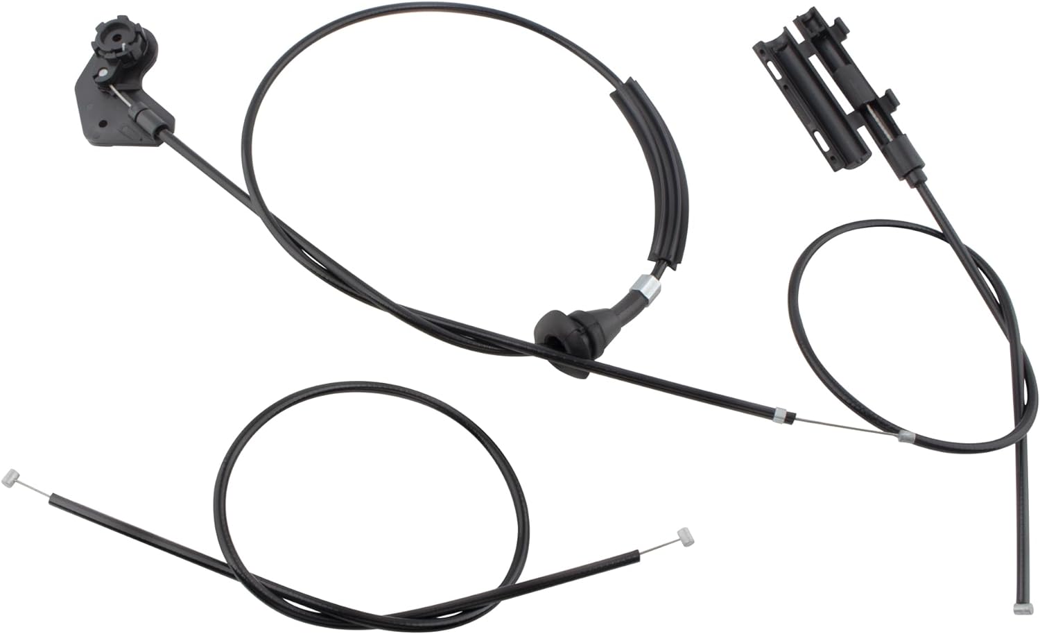 BOXI 3pcs Engine Hood Release Cable Kit Compatible for BMW X5 E53 2000 2001 2002 2003 2004 2005
