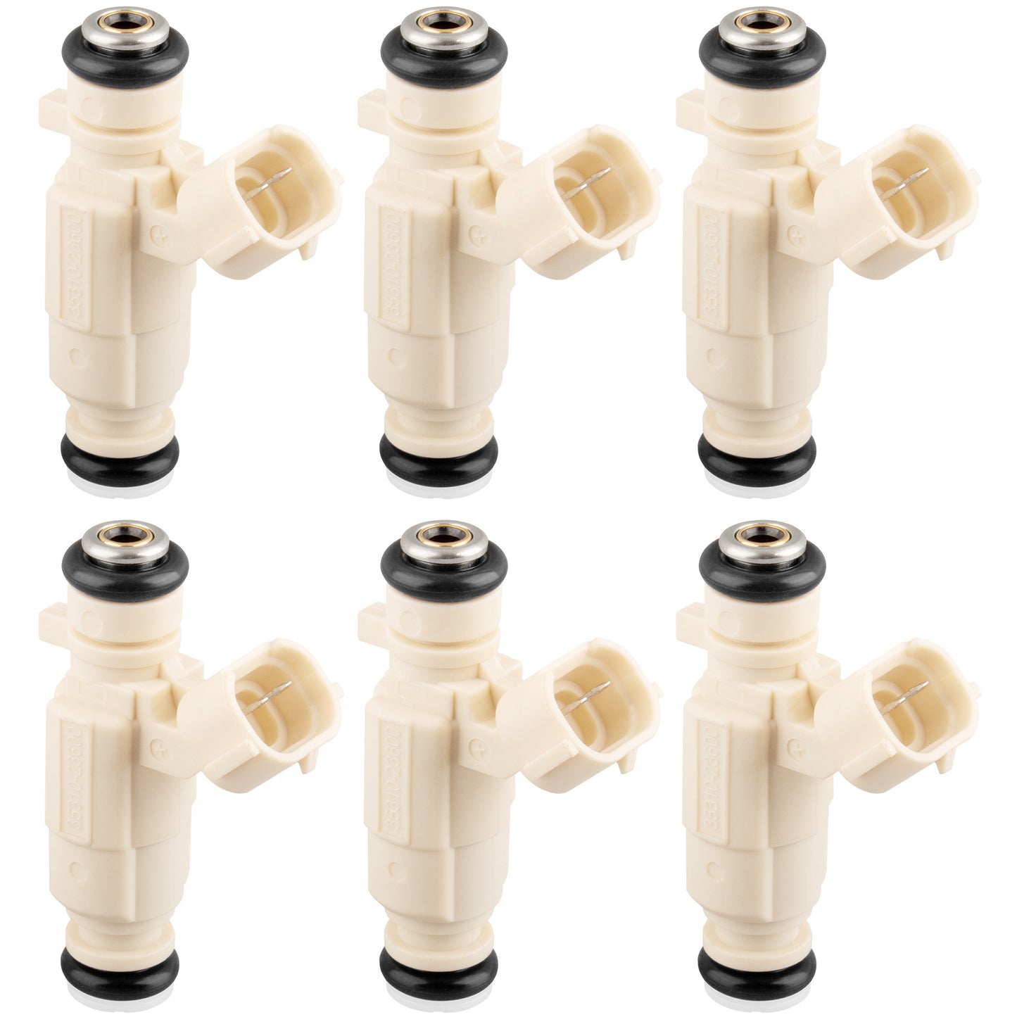 BOXI Pack of 6 Fuel Injectors Fit for Hyundai Santa Fe 2007-2009