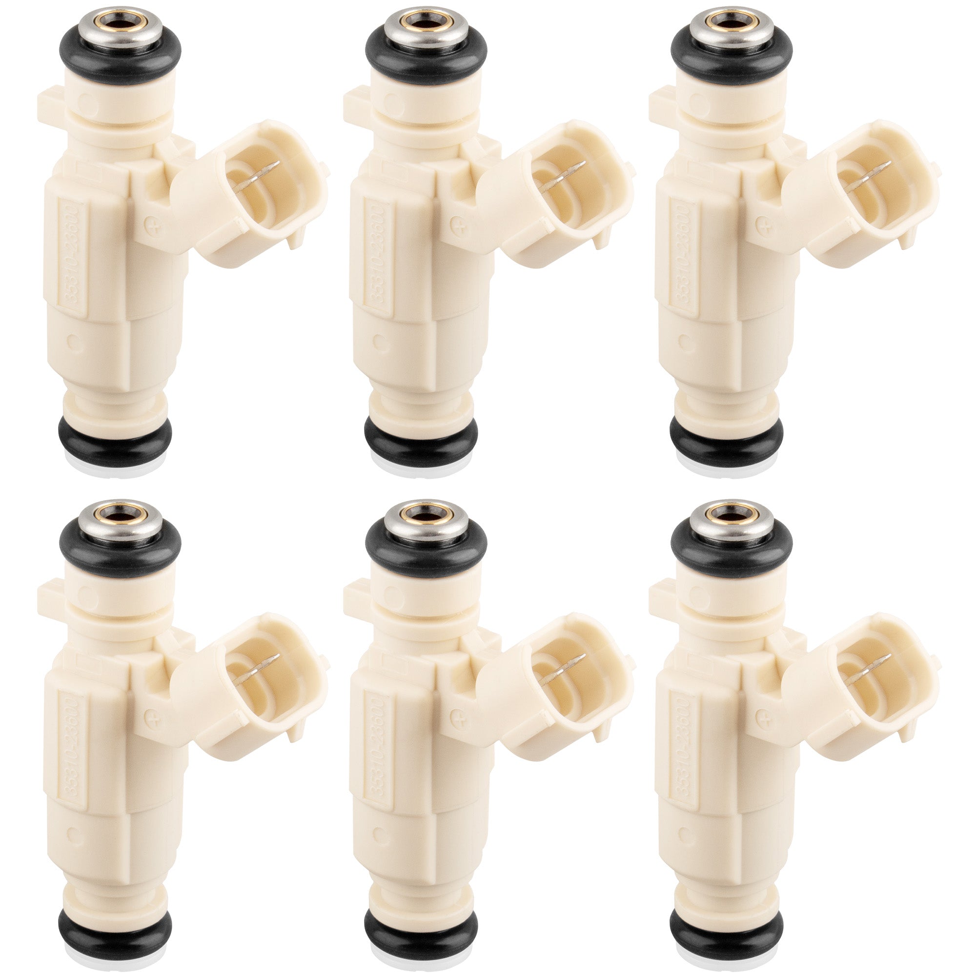 BOXI Pack of 6 Fuel Injectors Fit for Hyundai Santa Fe 2007-2009