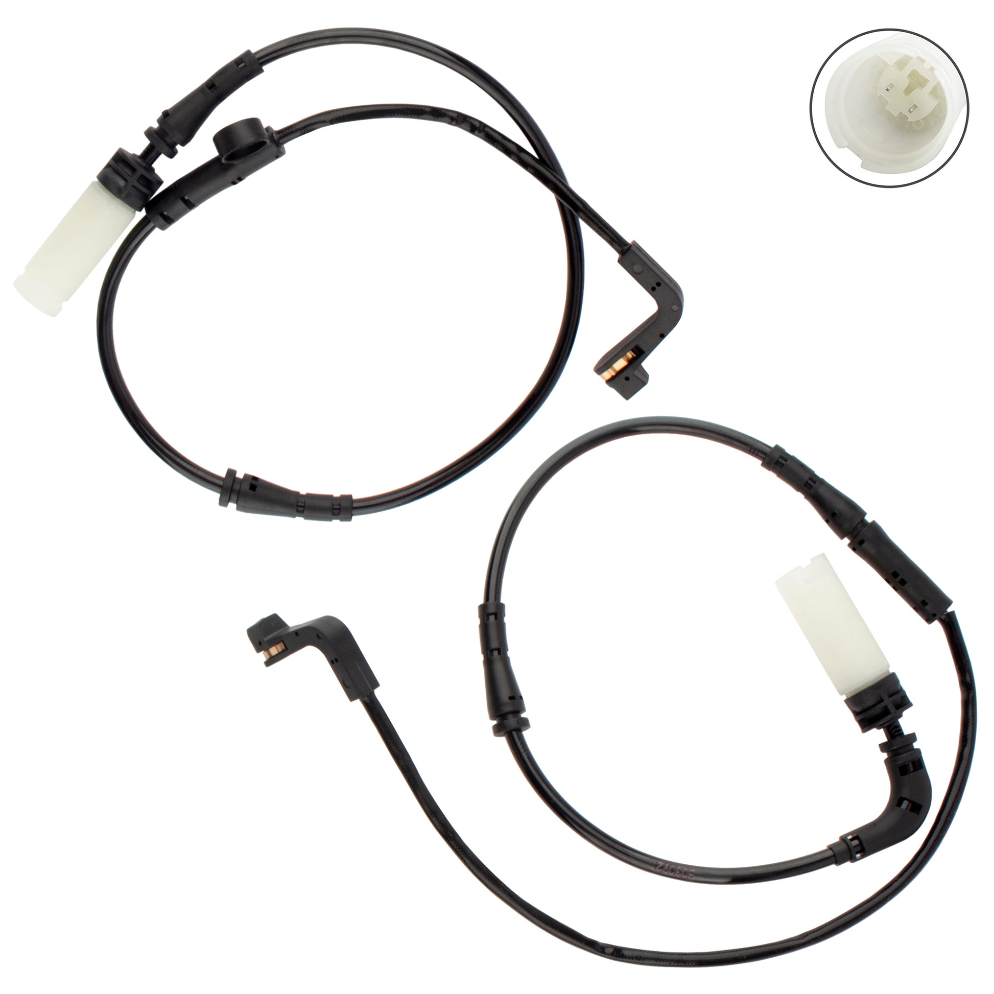 BOXI 2pcs Front and Rear Brake Pad Wear Sensor Compatible for BMW 528i 535i 2008-2010