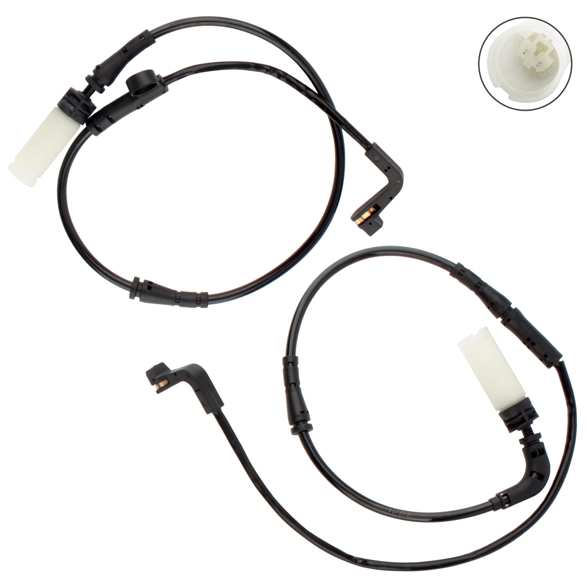 BOXI 2pcs Front and Rear Brake Pad Wear Sensor Compatible for BMW 528i 535i 2008-2010